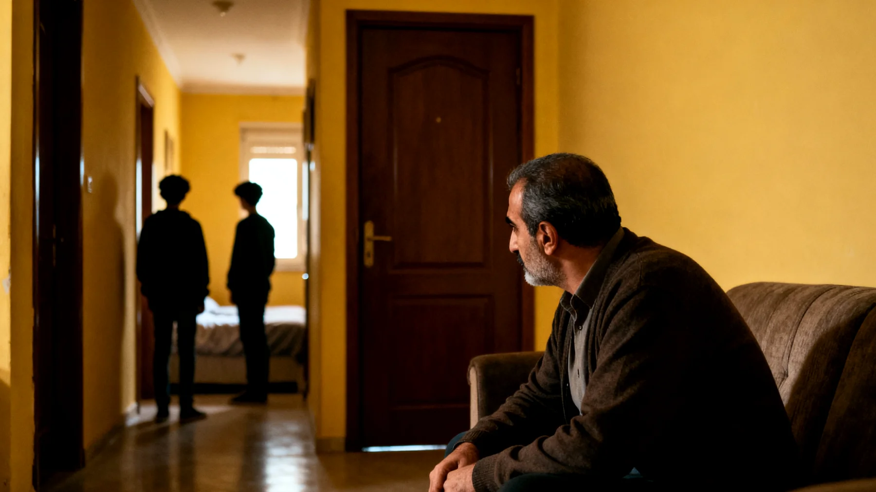 Baba, çocuklarının giderek daha fazla duygusal mesafe koyduğunu ve bağımsız davrandığını, ancak henüz bu bağımsızlığın sorumluluklarını üstlenmeye hazır olmadıklarını fark ediyor. Onlarla bağ kurmaya çalıştığında direnç ve ilgisizlikle karşılaşıyor."